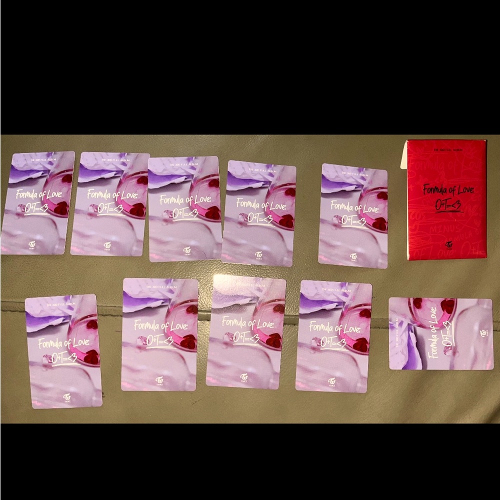 Twice ot9+(1)group photocards,authentic Formula of Love: o+t=<3 Album Card set!🌷